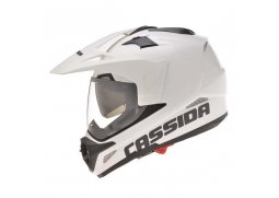 Cassida Tour enduro bílá helma na motorku