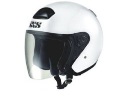 IXS HX 118 bílá otevřená jet přilba na motorku a skůtr