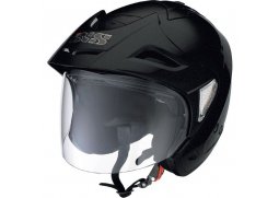 IXS HX 95 černá matná otevřená jet přilba se sluneční clonou, helma na motorku