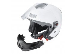 IXS HX 144 Transformer přilba integrální a otevřená bílá helma na motorku