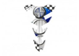 Print Tankpad EXPRESSION SLIM BMW Style white-blue 221x144 mm