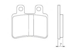 Brenta FT3048 zadní organické brzdové destičky na motorku YAMAHA DT 50 R rok 03-08