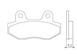 Brenta FT3021 zadní organické brzdové destičky na motorku KYMCO GRAND DINK 125 rok 01-13