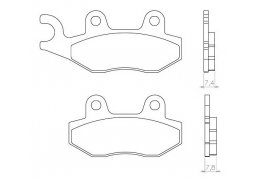 Brenta FT3063 (levý přední kotouč) přední organické brzdové destičky na motorku KAWASAKI ATV KXF 250 TECATE A1/A2 rok 89-99