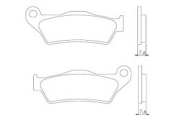 Brenta FT3027 zadní organické brzdové destičky na motorku BMW HP2 1200 SPORT rok 08-11