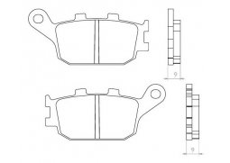 Brenta FT3072 zadní organické brzdové destičky na motorku SUZUKI GSF 650 S BANDIT ABS rok 05-12