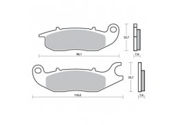 Brenta FT3147 přední organické brzdové destičky na motorku HONDA CBR 125 R rok 04-13