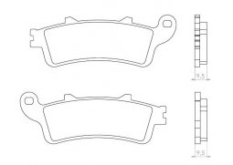 Brenta FT3023 zadní organické brzdové destičky na motorku HONDA VFR 800 FI rok 98-01