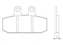 Brenta FT3026 přední organické brzdové destičky na motorku HONDA NSR 125 rok 88-01