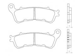 Brenta FT3081 přední organické brzdové destičky na motorku HONDA ST 1300 PAN EUROPEAN (bez ABS) rok 02-09