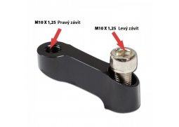Prodloužení zrcátek na řídítka na motorku, M10-L levý závit