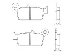 Brenta FT3087 zadní organické brzdové destičky na motorku HONDA XR 600 L - R rok 1993