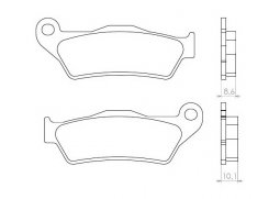 Brenta FT3084 zadní organické brzdové destičky na motorku BMW R 1200 R rok 05-14