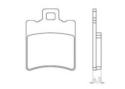 Brenta FT4010 přední sintrované brzdové destičky na motorku MBK BOOSTER 50 SPIRIT rok 96-06