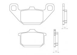 Brenta FT4061 přední sintrované brzdové destičky na motorku KAWASAKI ZX 1100 A1 rok 83-84