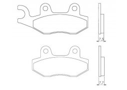 Brenta FT4070 přední sintrované brzdové destičky na motorku KEEWAY 125 SUPERLIGHT rok 06-14