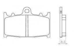 Brenta FT4062 přední sintrované brzdové destičky na motorku SUZUKI TL 1000 S rok 97-02