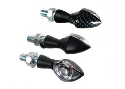 LED blinkry na motorku PIXIA, 12V LED moto blinkry, čiré sklo