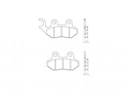 Brenta FT4099 přední sintrované brzdové destičky na motorku SYM MASK 50 LC rok 00-05