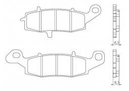 Brenta FT4091 přední sintrované brzdové destičky na motorku SUZUKI GS 500 F rok 04-09