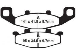 EBC FA129 přední organické brzdové destičky na motorku SUZUKI GSX 1100 G rok 91-95