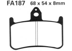 EBC FA187 přední organické brzdové destičky na motorku HONDA RVF 400 rok 94-96