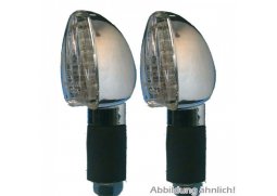 LED blinkry Arrow na motorku, čiré sklo, M10