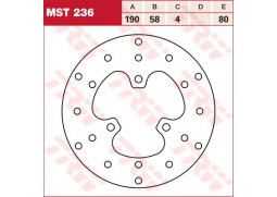 TRW MST236 brzdový kotouč, přední YAMAHA YN 100 NEOS rok 00-03