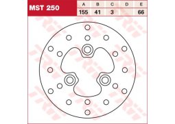 TRW MST250 brzdový kotouč, přední APRILIA SONIC 50 rok 99-02