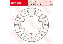 TRW MST396 brzdový kotouč, přední PIAGGIO LIBERTY 50 rok 97-08