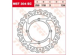 TRW MST304EC brzdový kotouč, přední SUZUKI RM Z 450 (4T) EFI rok 10-13