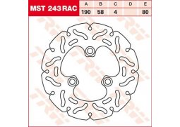 TRW MST243RAC brzdový kotouč, přední DERBI PREDATOR 50 rok 99-02