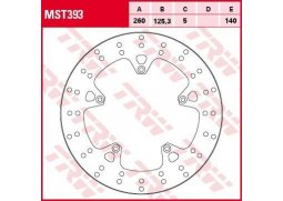 TRW MST393 brzdový kotouč, přední GILERA NEXUS 125 EURO 3 rok 07-08