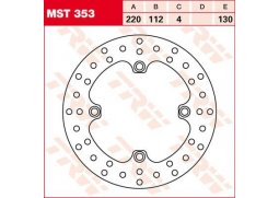 TRW MST353 brzdový kotouč, zadní HUSQVARNA CR 250 rok 00-05