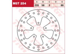 TRW MST254 brzdový kotouč, přední BETA EIKON 150 rok 99-05