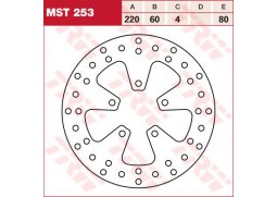 TRW MST253 brzdový kotouč, zadní APRILIA SCARABEO 150 rok 98-06