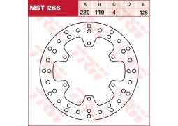TRW MST266 brzdový kotouč, zadní KTM LC4-E 660 RALLYE rok 2001