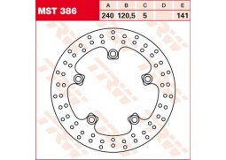 TRW MST386 brzdový kotouč, zadní SUZUKI GSR 750 rok 11-14