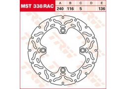 TRW MST338RAC brzdový kotouč, zadní HONDA CBF 600 N rok 04-12