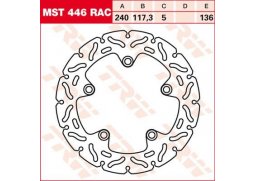 TRW MST446RAC brzdový kotouč, zadní HONDA NC 700 S rok 12-14