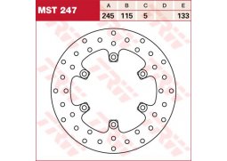 TRW MST247 brzdový kotouč, zadní VOXAN BLACK MAGIC 1000 rok 04-08