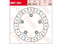 TRW MST380 brzdový kotouč, přední SUZUKI AN 650 BURGMAN rok 04-14