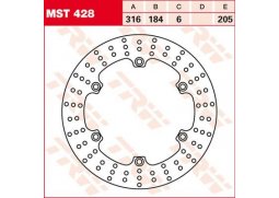 TRW MST428 brzdový kotouč, zadní HONDA ST 1300 PAN EUROPEAN ABS rok 02-15