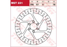 TRW MST231 brzdový kotouč, přední SUZUKI VS 600 INTRUDER rok 95-97