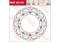 TRW MST357FS brzdový kotouč, přední BMW R 850 R rok 04-06