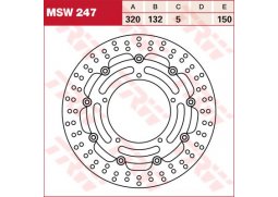 TRW MSW247 brzdový kotouč, přední YAMAHA FZ1 1000 FAZER rok 06-14