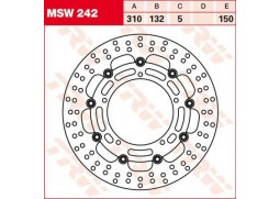 TRW MSW242 brzdový kotouč, přední YAMAHA XVS 650 A DRAG STAR CLASSIC rok 1998