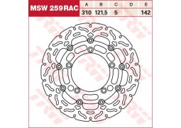 TRW MSW259RAC brzdový kotouč, přední SUZUKI GSR 600 rok 06-10