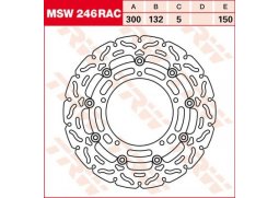 TRW MSW246RAC brzdový kotouč, přední YAMAHA FZ6 600 FAZER rok 04-06