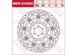 TRW MSW212RAC brzdový kotouč, přední HONDA VTR 1000 FV FIRESTORM rok 97-06